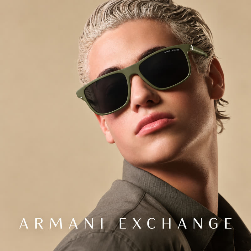 Armani Exchange eyewear, campaign image