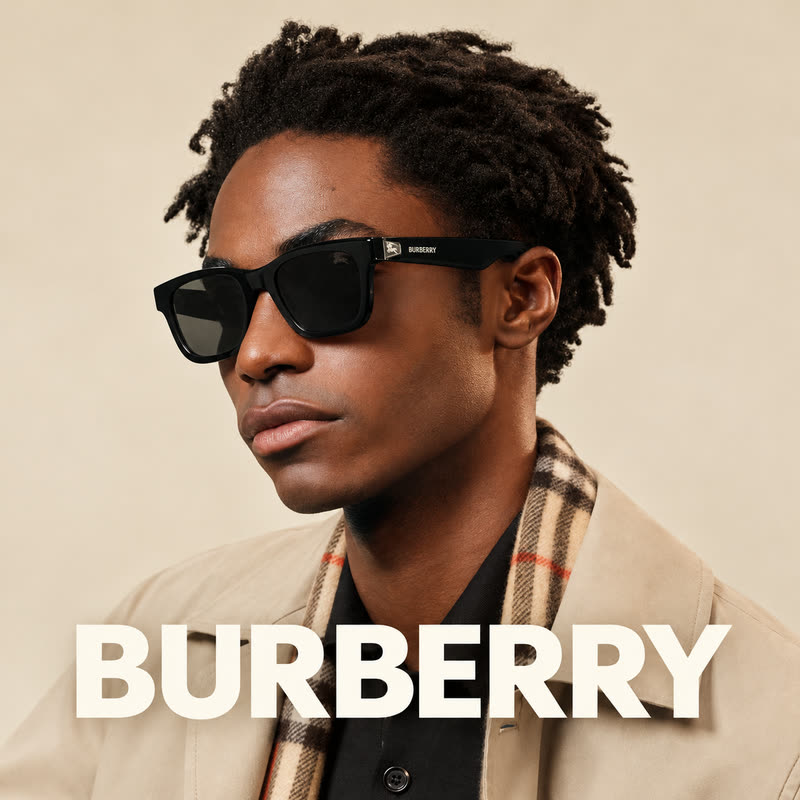 Burberry eyewear, campaign image