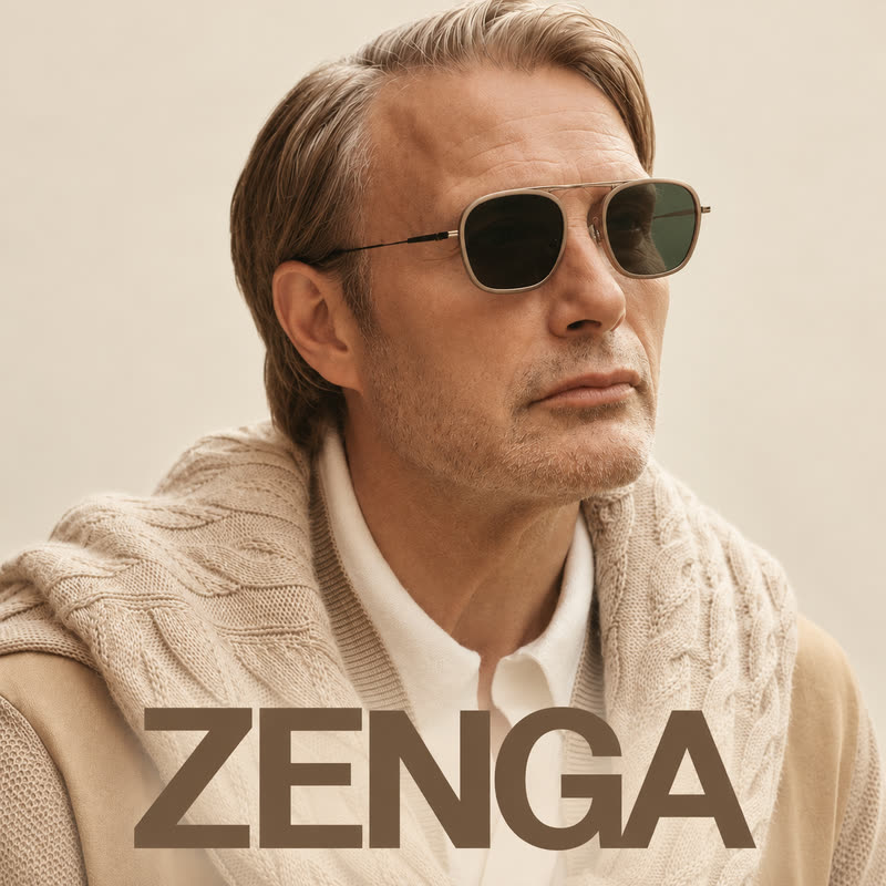 Zegna eyewear, campaign image