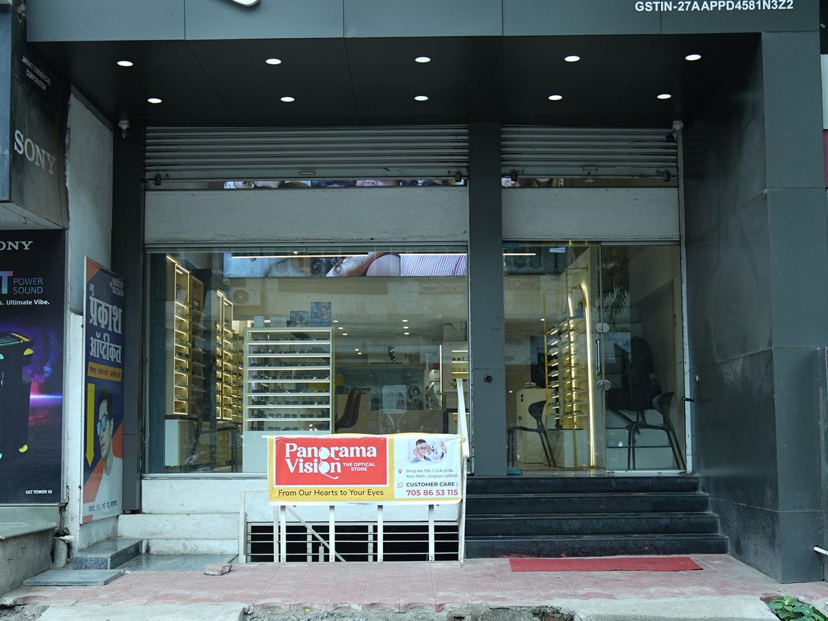 The Panorama Vision storefront on Navi Peth, Jalgaon